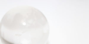 A white sphere display